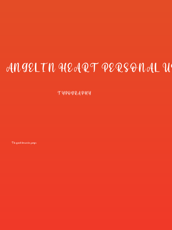 Angelin Heart Personal Use Poster