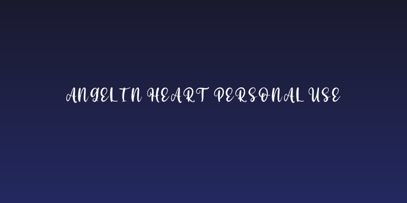 Angelin Heart Personal Use Social Header