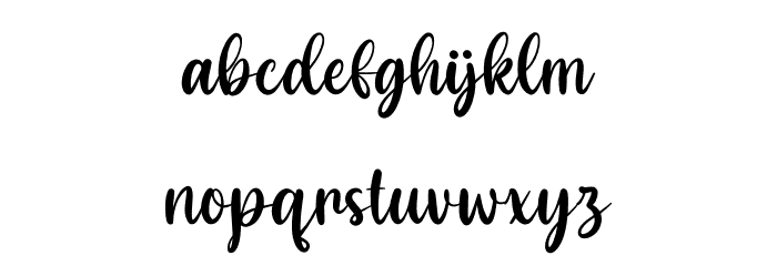 Angelin Heart Personal Use Font LOWERCASE