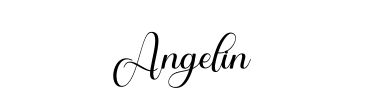 Angelin  Frei Schriftart Herunterladen