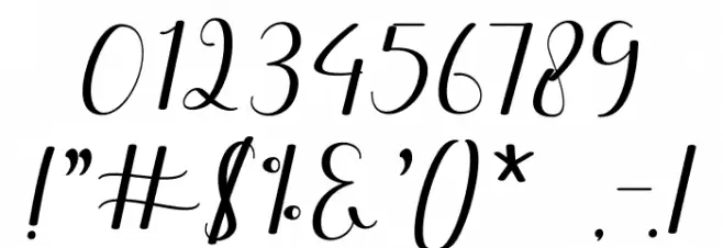 Angelin Font OTHER CHARS