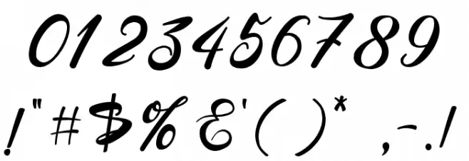 Angelin Font OTHER CHARS