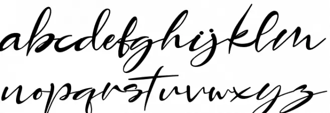 Angelin Font LOWERCASE