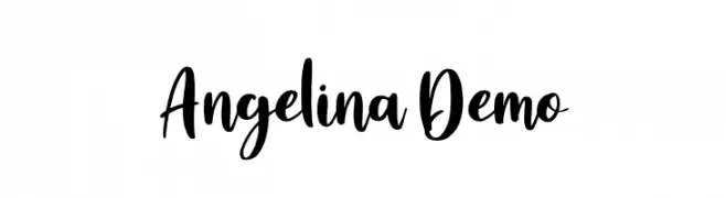 Angelina Demo  Frei Schriftart Herunterladen