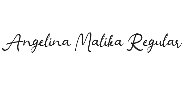 Angelina Malika Regular Logo