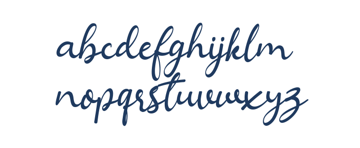 Angelina Malika Regular Lowercase