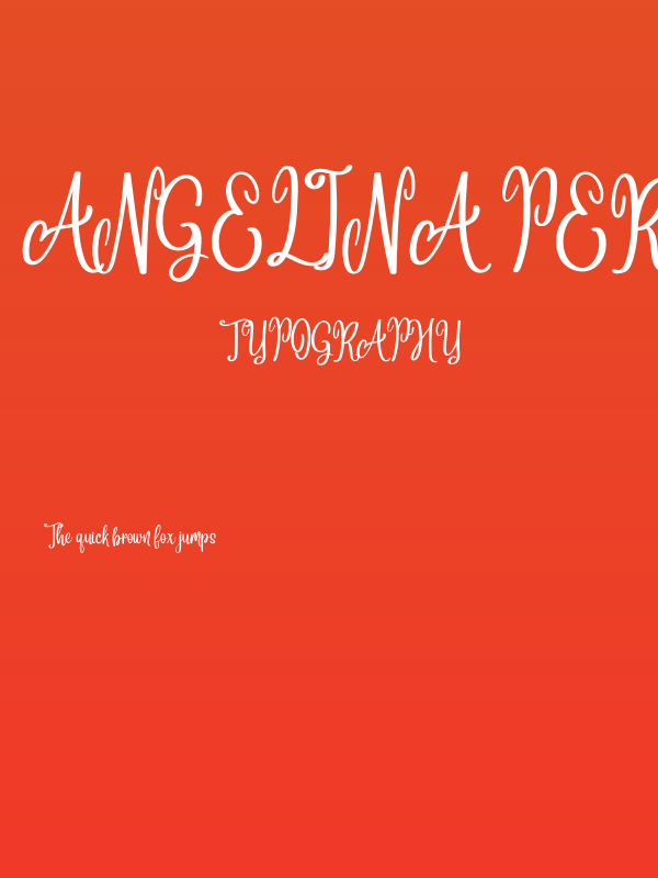 Angelina Personal Use Poster