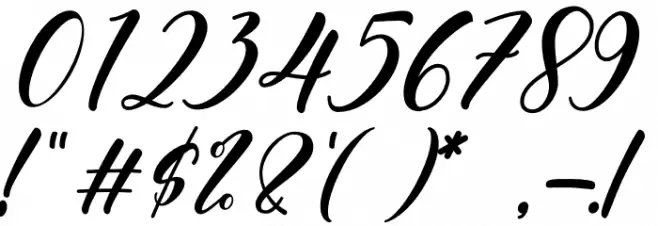 Angelina Rahmy Font OTHER CHARS