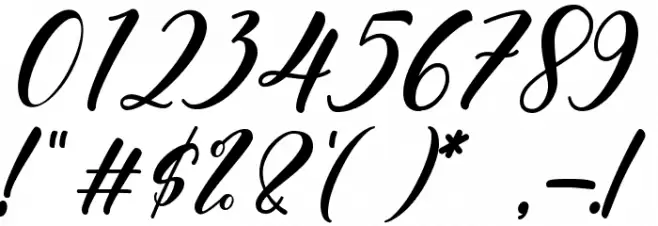 Angelina Rahmy Font OTHER CHARS