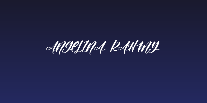 Angelina Rahmy Social Header