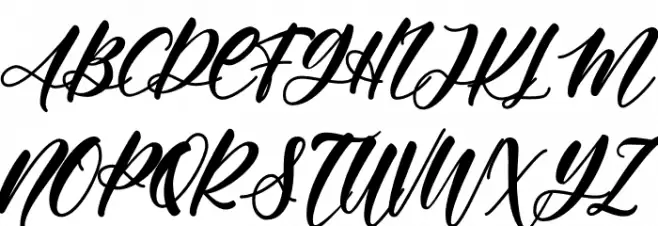Angelina Rahmy Schriftart Groß