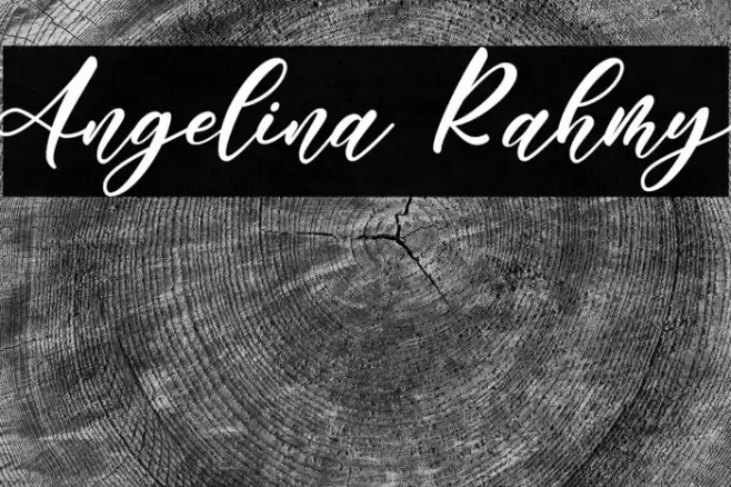 Angelina Rahmy Font examples