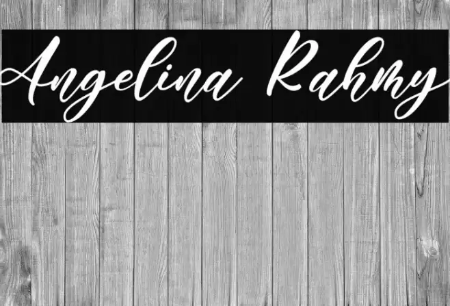 Angelina Rahmy Font examples