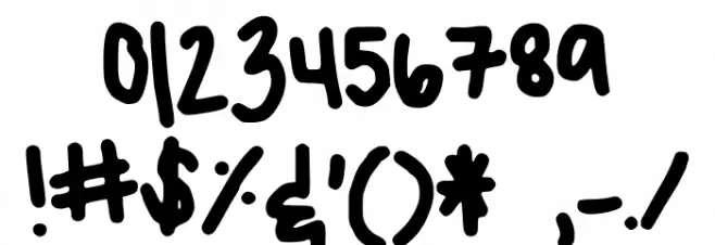 AngelinaHandwriting Fonte OUTROS PERSONAGENS