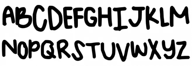 AngelinaHandwriting Fonte MAIÚSCULAS