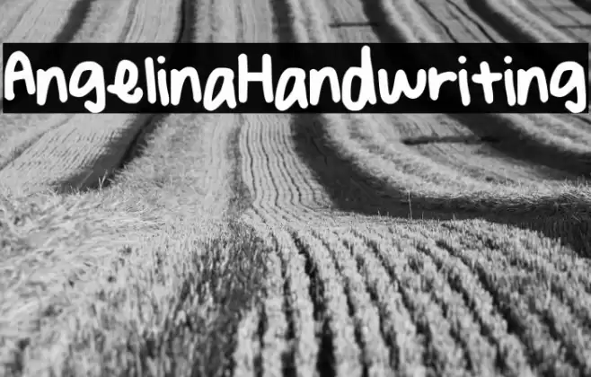 AngelinaHandwriting Fonte examples