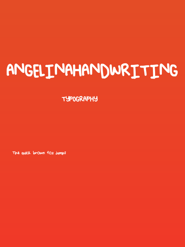AngelinaHandwriting Poster