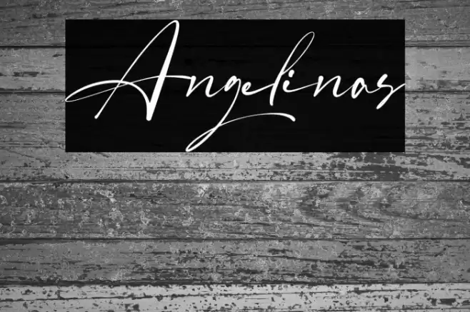 Angelinas Font examples