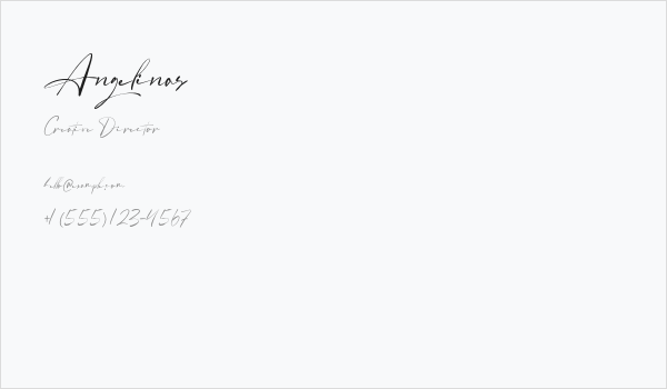Angelinas Business Card