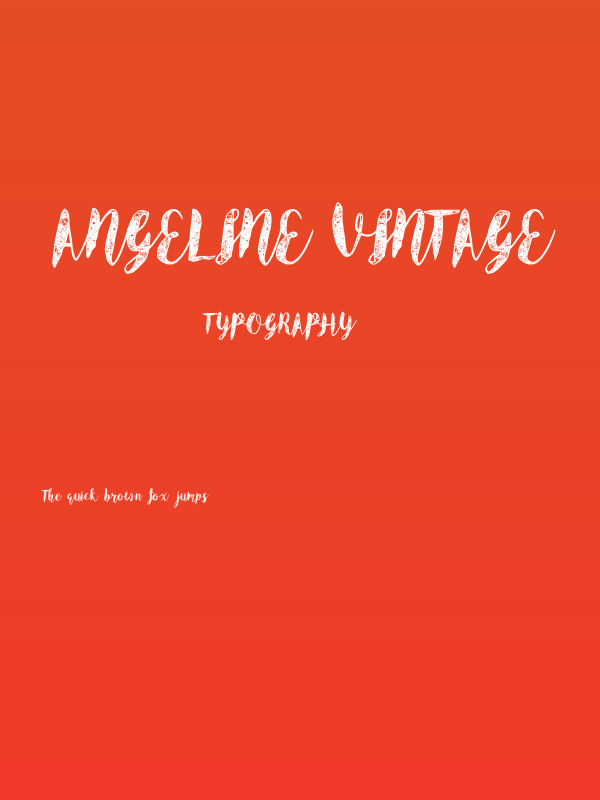 Angeline Vintage Poster