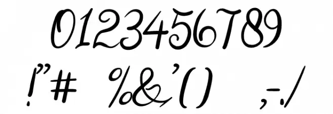 Angeline Font OTHER CHARS