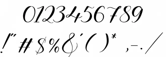 Angelinea Font OTHER CHARS