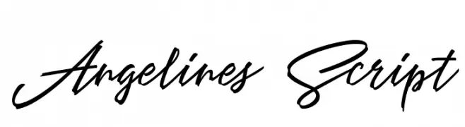 Angelines Script  Frei Schriftart Herunterladen