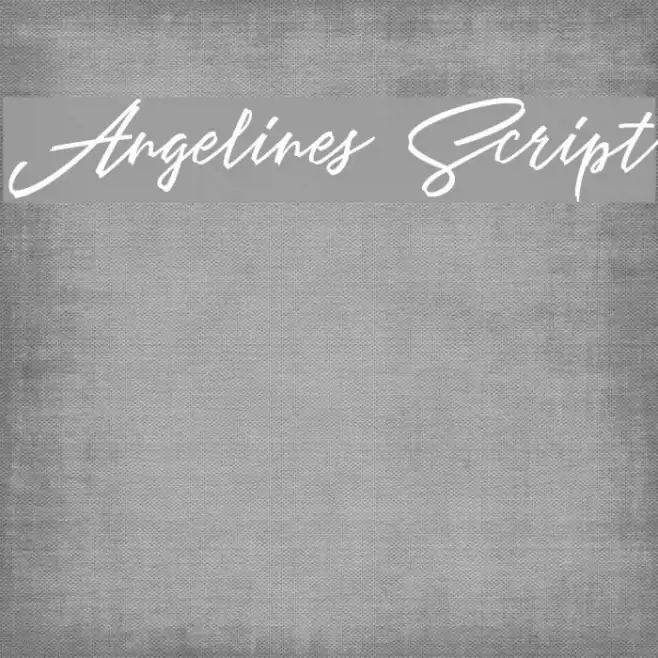 Angelines Script Font examples