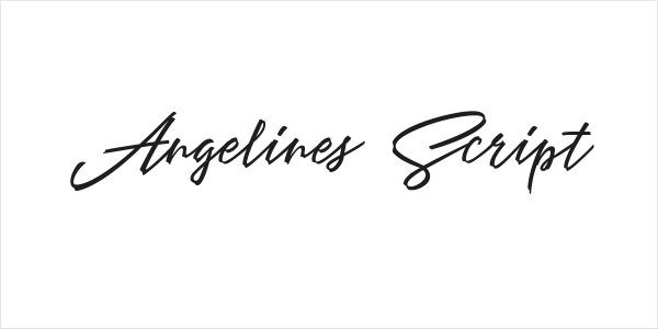 Angelines Script Logo