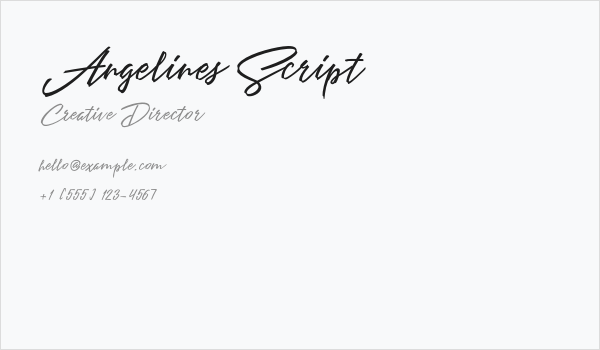 AngelinesScript Business Card