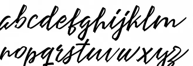 AngelinesScript फ़ॉन्ट लोअरकेस