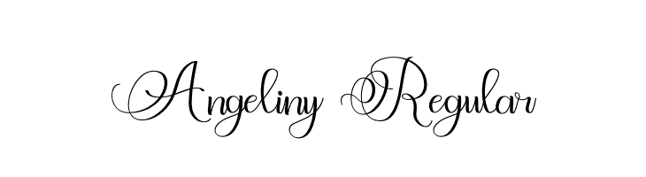 Angeliny Regular  baixar fontes gratis
