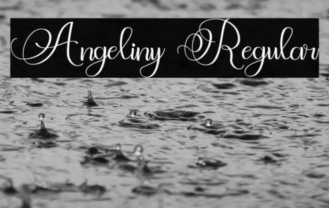 Angeliny Regular Font examples