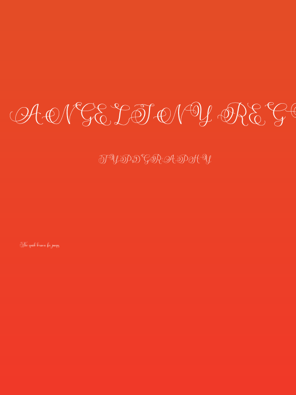 Angeliny Regular Poster