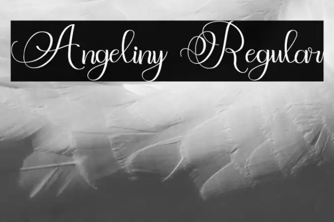 Angeliny Regular Font examples