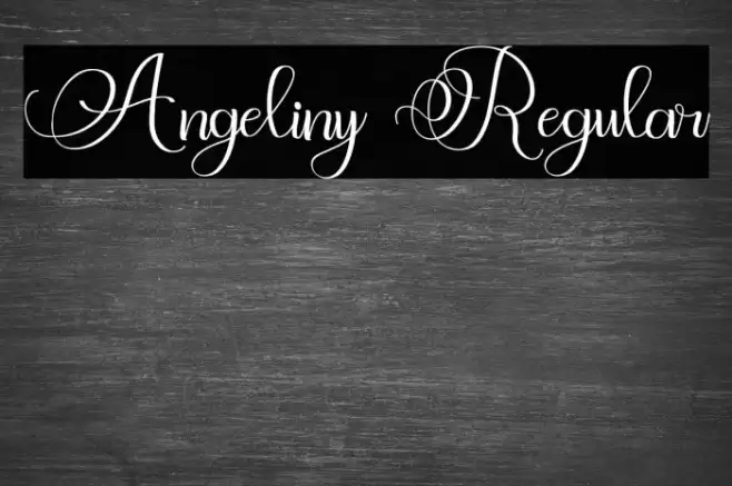 Angeliny Regular Font examples
