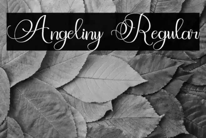 Angeliny Regular Font examples