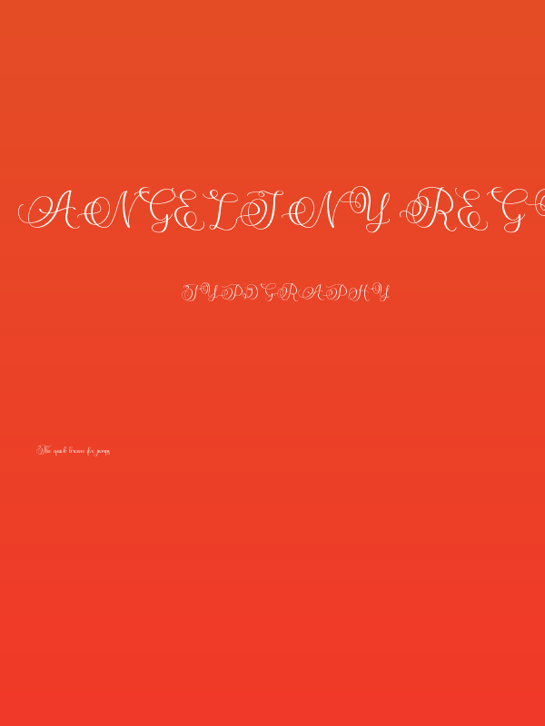 Angeliny Regular Poster