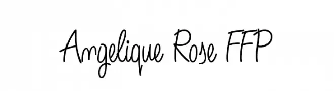 Angelique Rose FFP  नि: शुल्क फ़ॉन्ट्स डाउनलोड