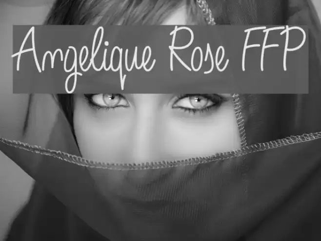 Angelique Rose FFP フォント examples