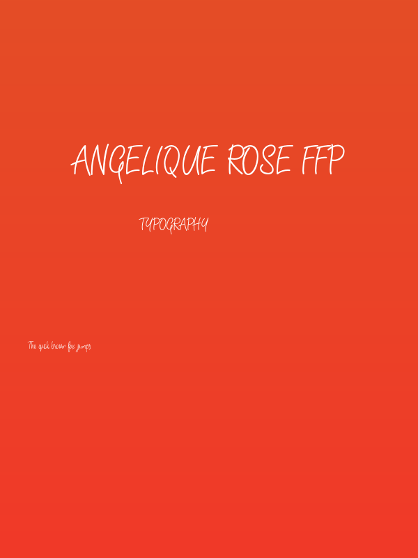 Angelique Rose FFP Poster