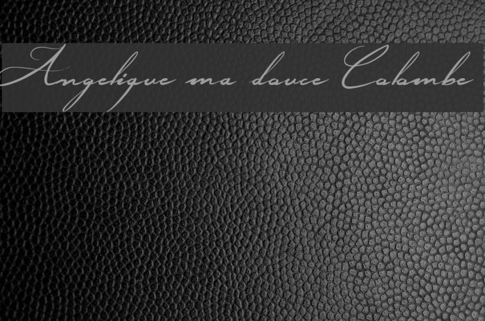 Angelique ma douce Colombe फ़ॉन्ट examples