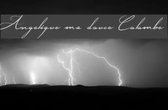 Angelique ma douce Colombe फ़ॉन्ट examples