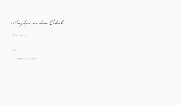 Angelique ma douce Colombe Business Card