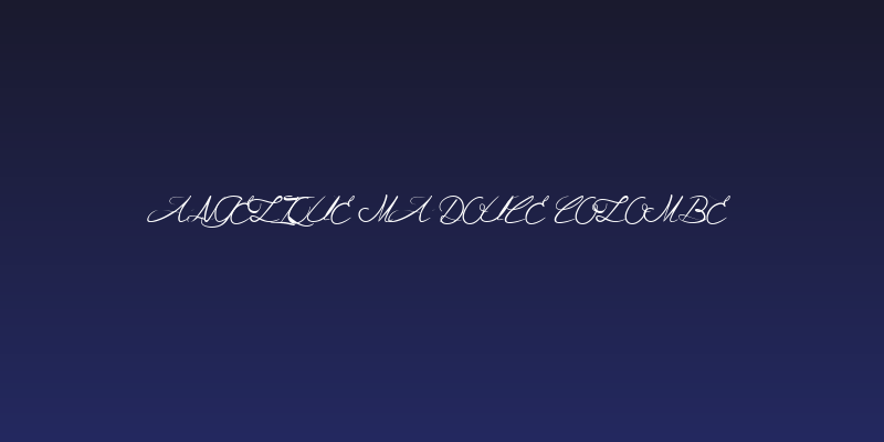 Angelique ma douce Colombe Social Header