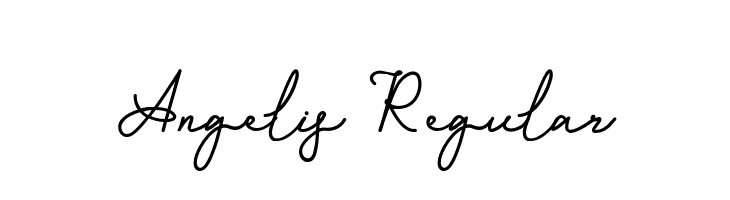 Angelis Regular  Frei Schriftart Herunterladen