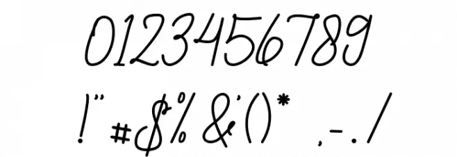 Angelis-Regular Font OTHER CHARS