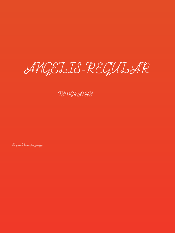 Angelis-Regular Poster