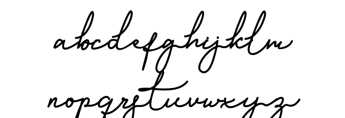 Angelis-Regular Font LOWERCASE