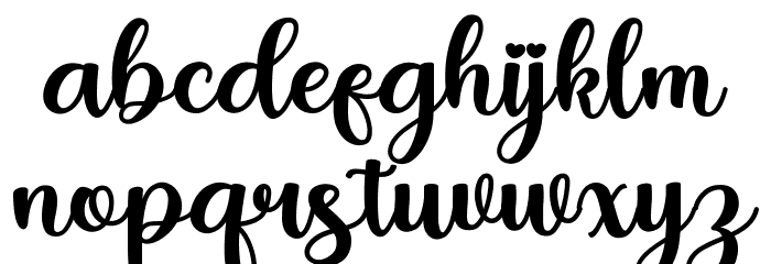 Angelisa Font LOWERCASE